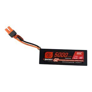 Spektrum Accessories 5000mAh 4S 14.8V Smart G2 LiPo 100C IC5 SPMX54S100H5